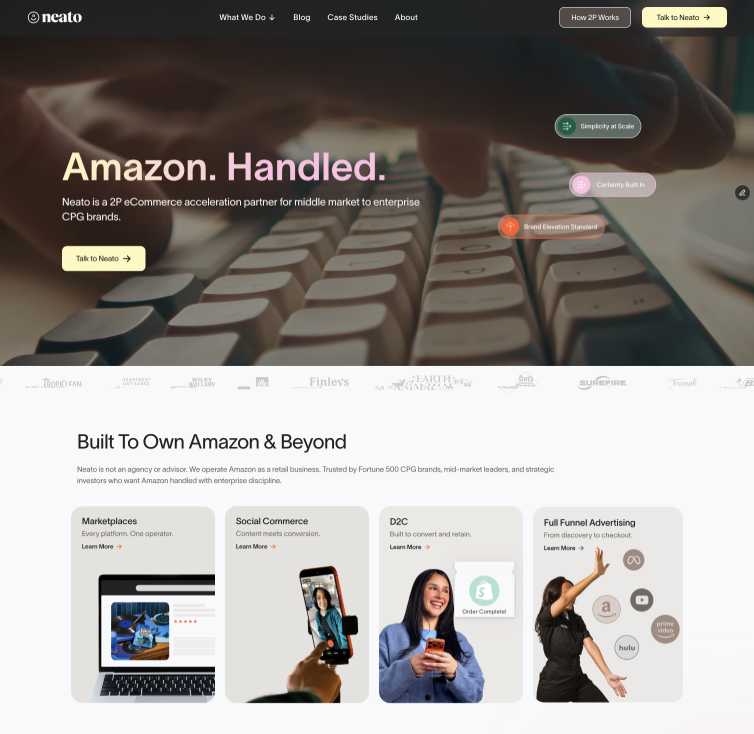 Neato rebrand and website design